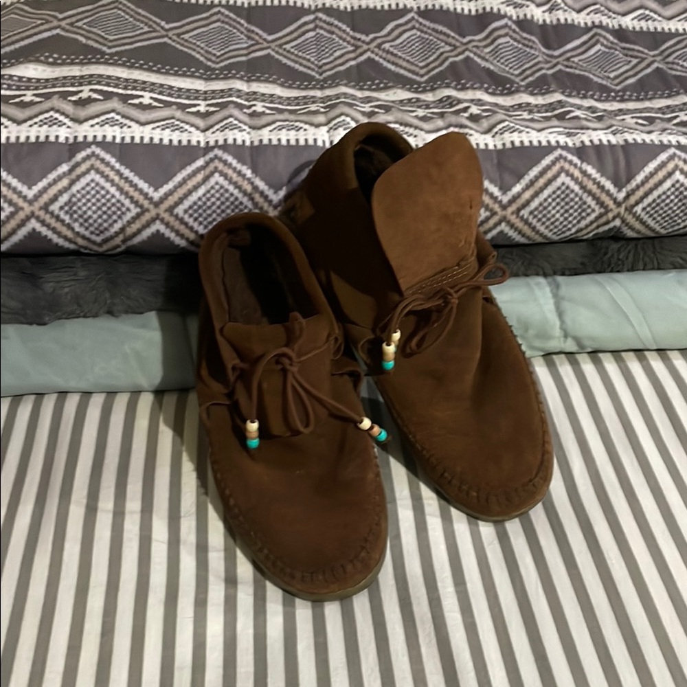 Vans Brown Suede Moccasins